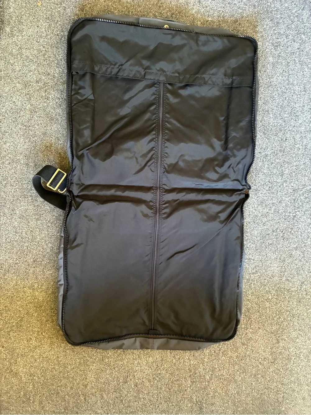 Lands' End lighthouse Black/Gray Garment Bag with Shoulder Strap